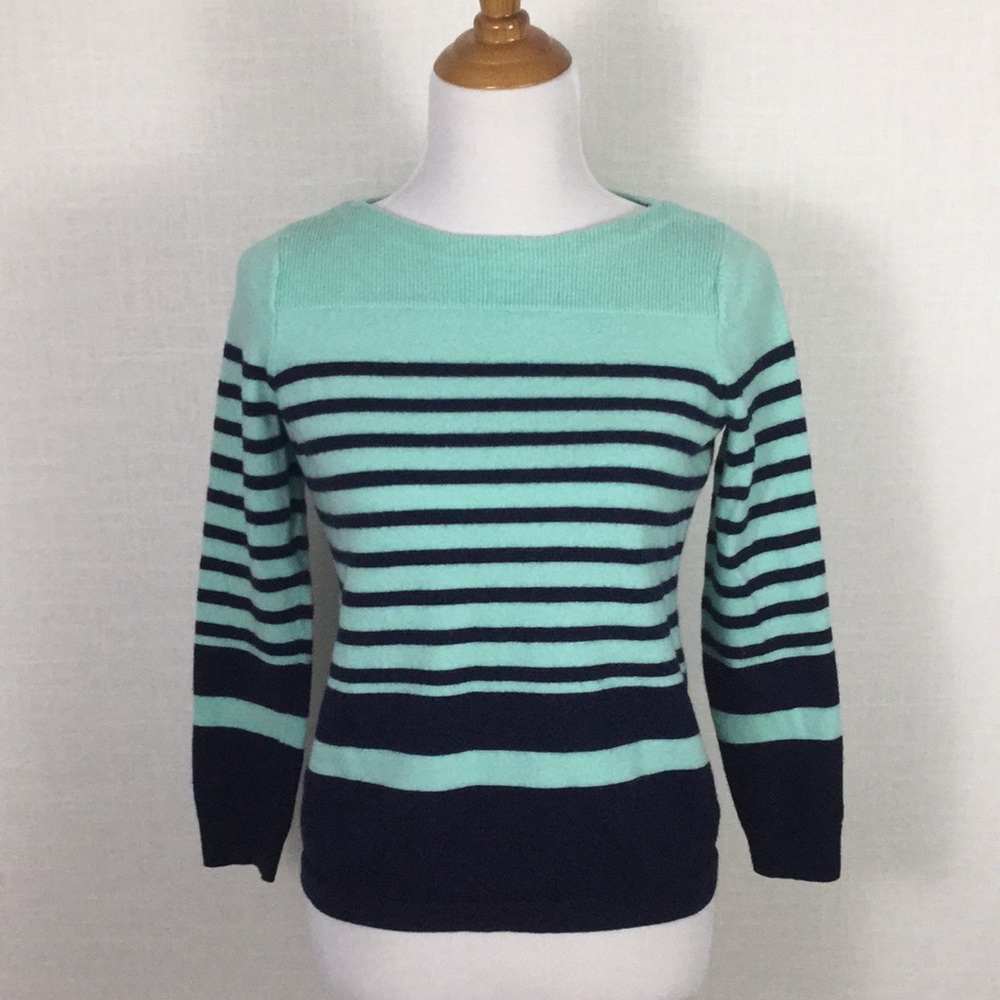 NWOT Talbots merino wool boatneck sweater